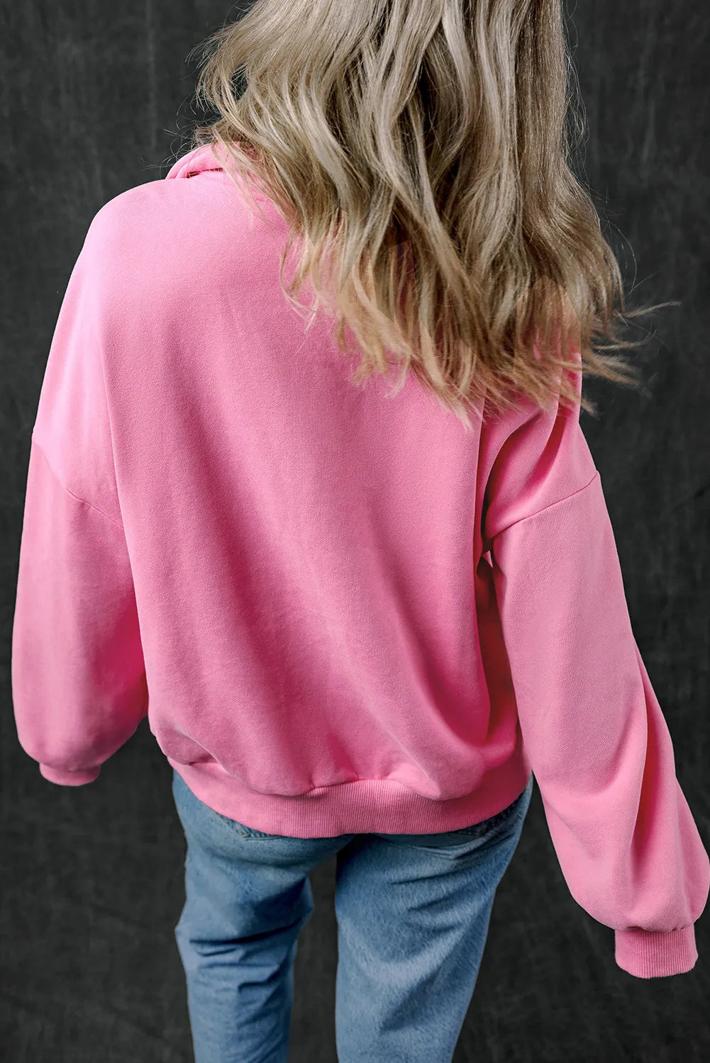 Half Zip Long Sleeve Sweatshirt